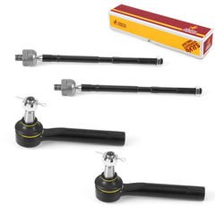 Metrix Premium 4 PC Inner Tie Rod End and Outer Tie Rod End Kit 98082MT OEM fit auto parts
