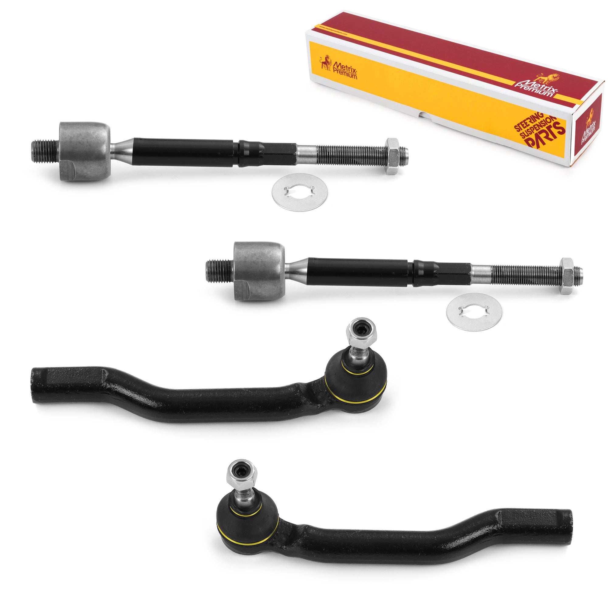 Metrix Premium 4 PC Inner Tie Rod End and Outer Tie Rod End Kit 98088MT OEM fit auto parts
