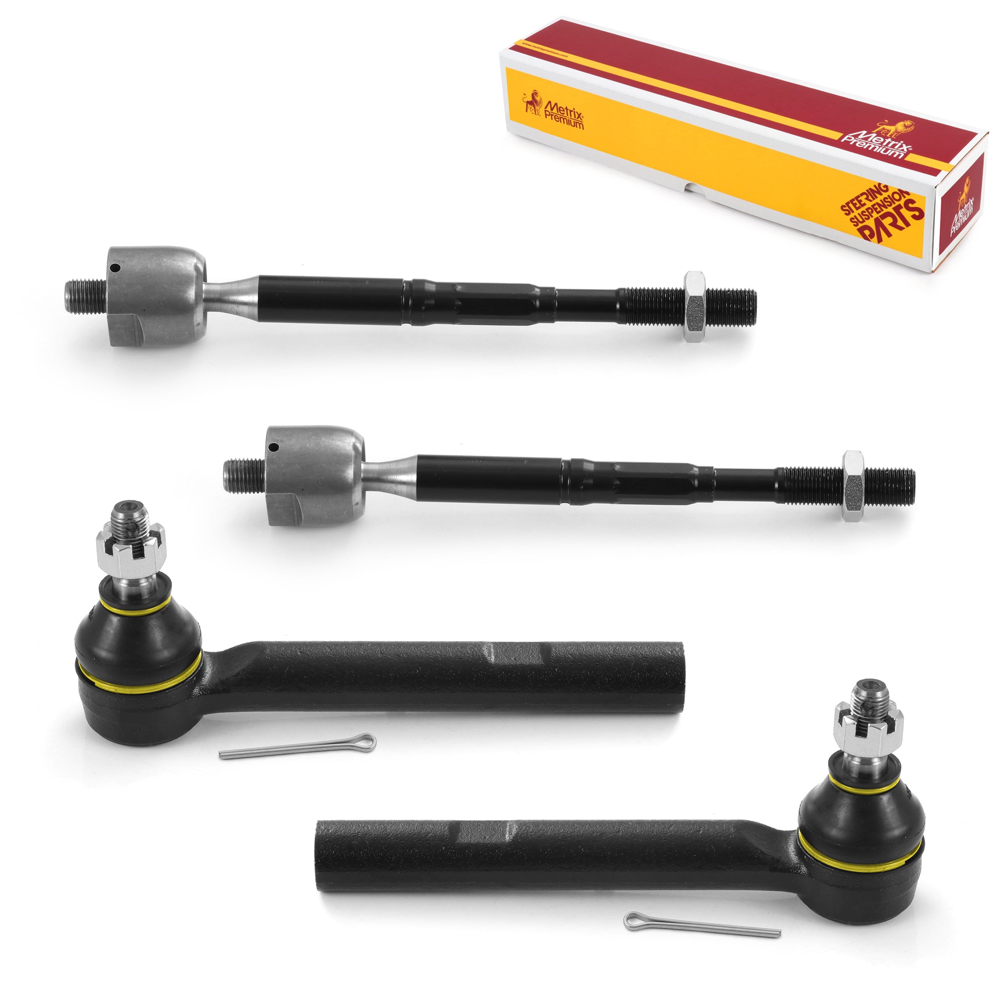 Metrix Premium 4 PC Inner Tie Rod End and Outer Tie Rod End Kit 98113MT OEM fit auto parts