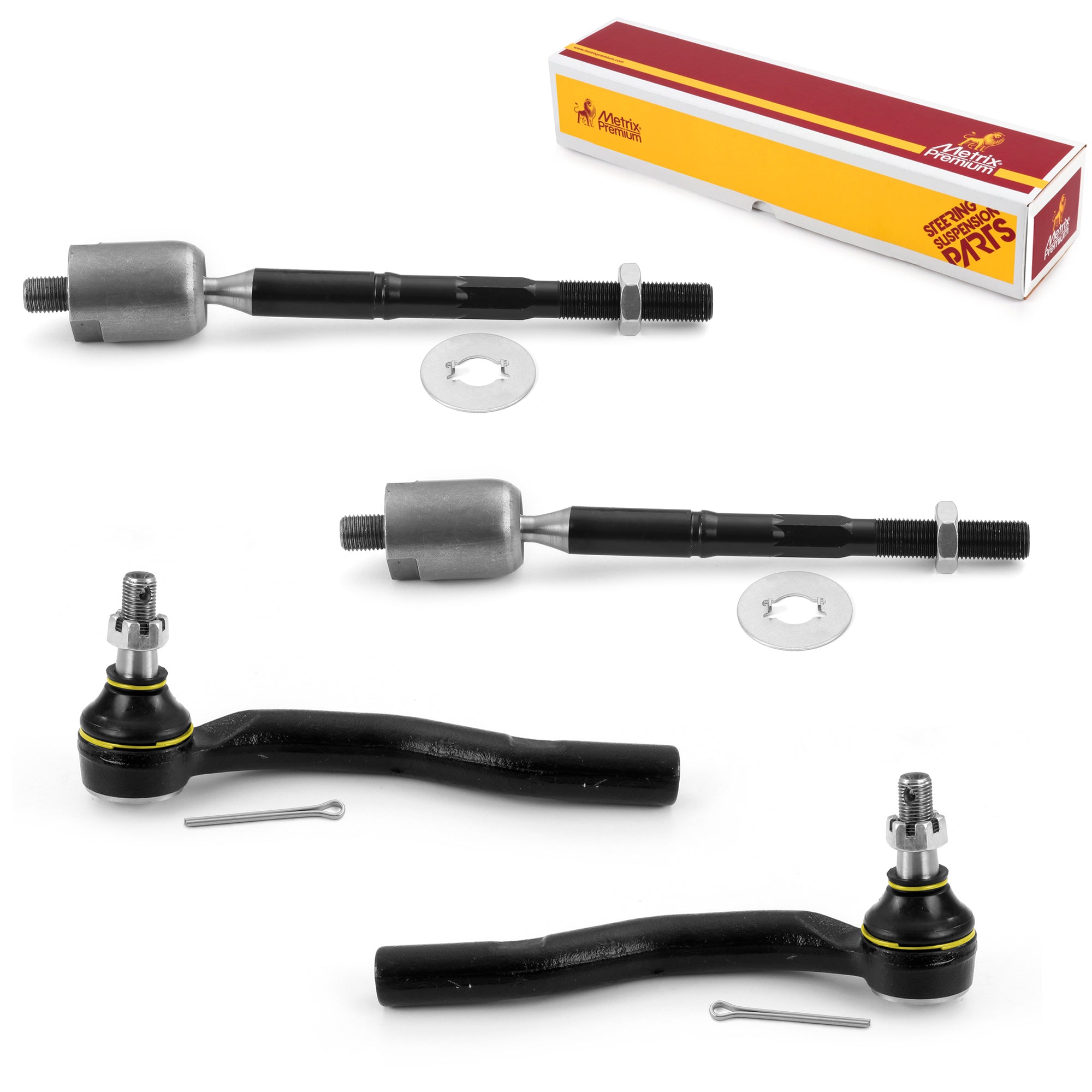 Metrix Premium 4 PC Inner Tie Rod End and Outer Tie Rod End Kit 98119MT OEM fit auto parts