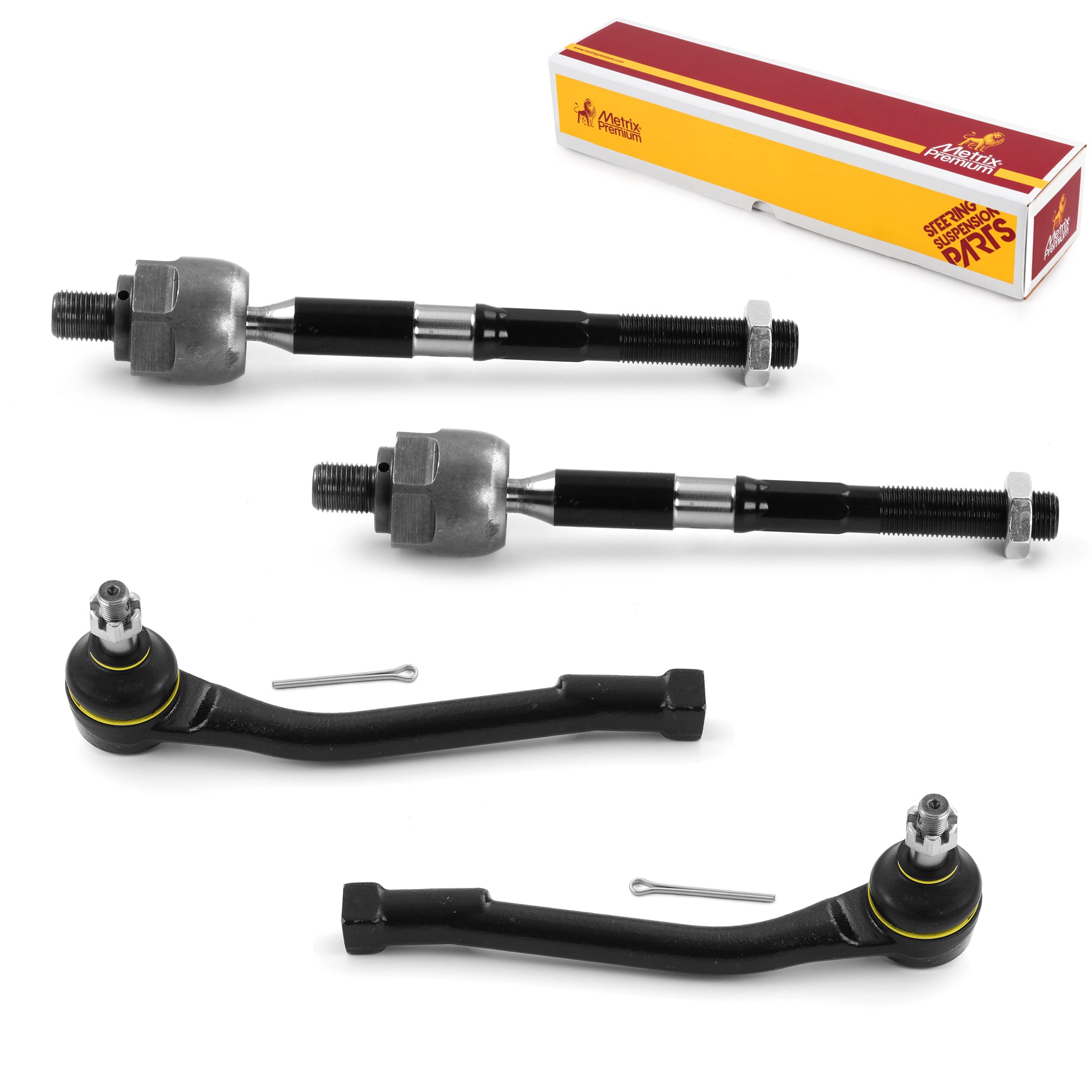 Metrix Premium 4 PC Inner Tie Rod End and Outer Tie Rod End Kit 98131MT OEM fit auto parts