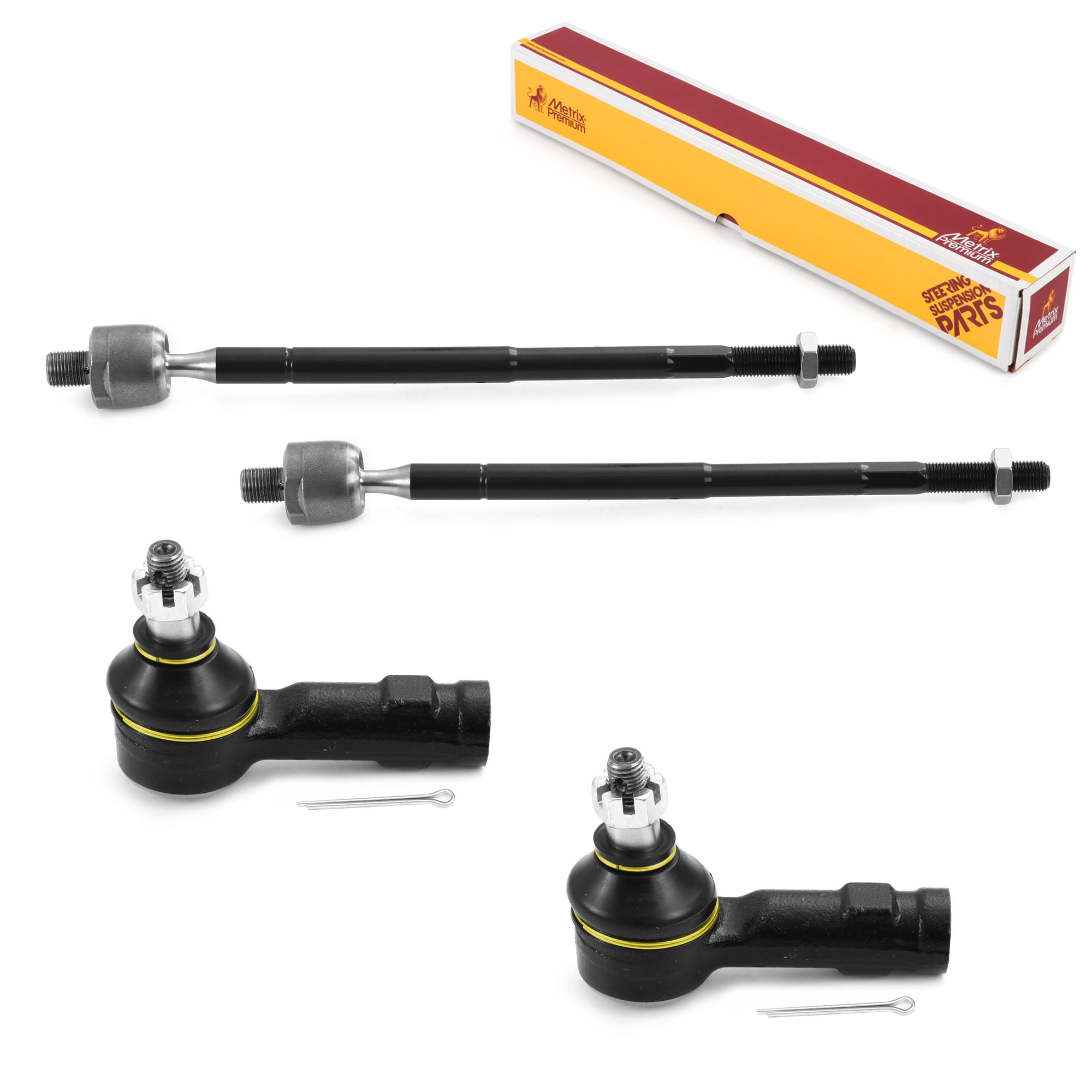 Metrix Premium 4 PC Inner Tie Rod End and Outer Tie Rod End Kit 98133MT OEM fit auto parts