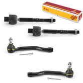 Metrix Premium 4 PC Inner Tie Rod End and Outer Tie Rod End Kit 98147MT OEM fit auto parts