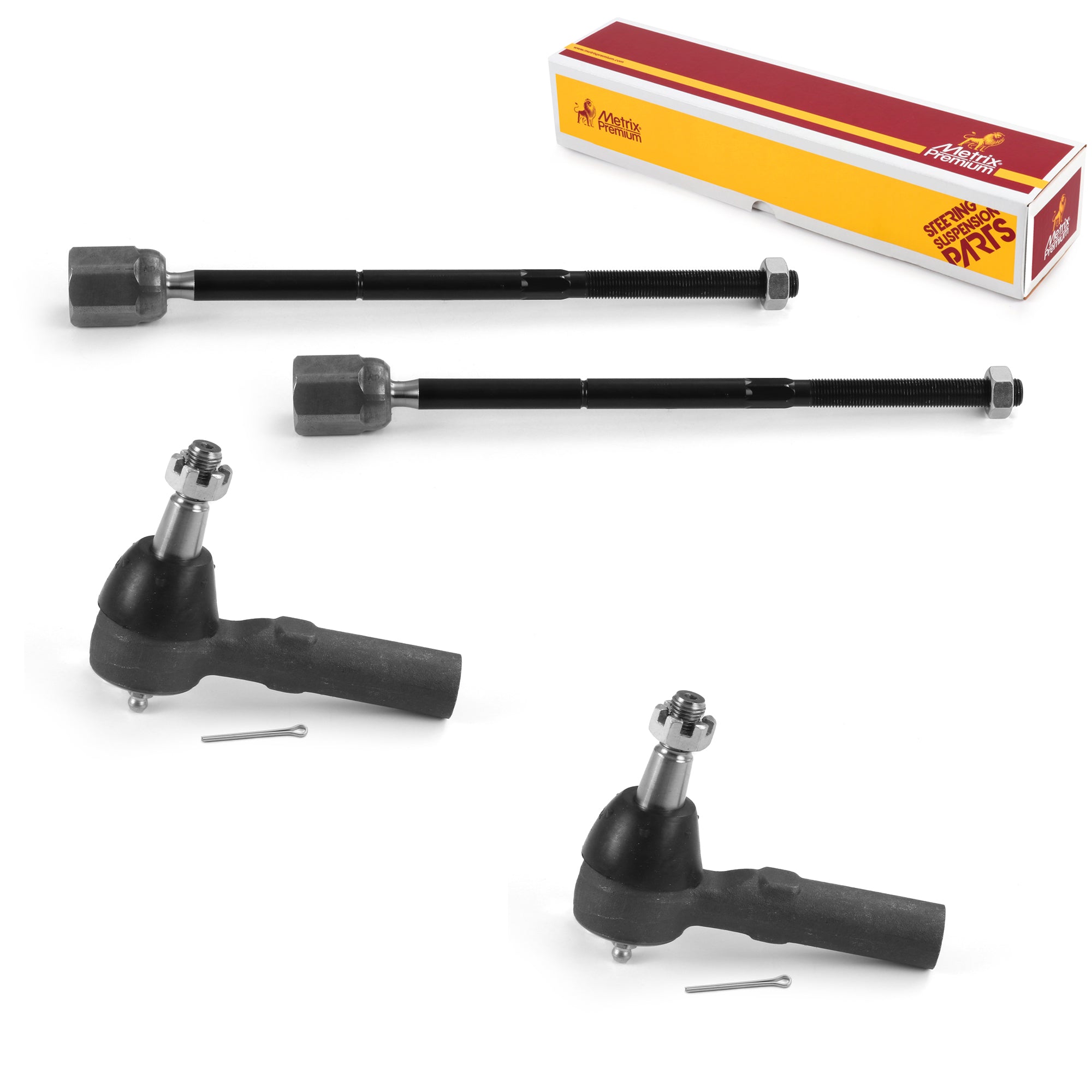 Metrix Premium 4 PC Inner Tie Rod End and Outer Tie Rod End Kit 98153MT OEM fit auto parts