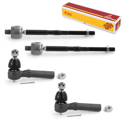Metrix Premium 4 PC Inner Tie Rod End and Outer Tie Rod End Kit 98154MT OEM fit auto parts