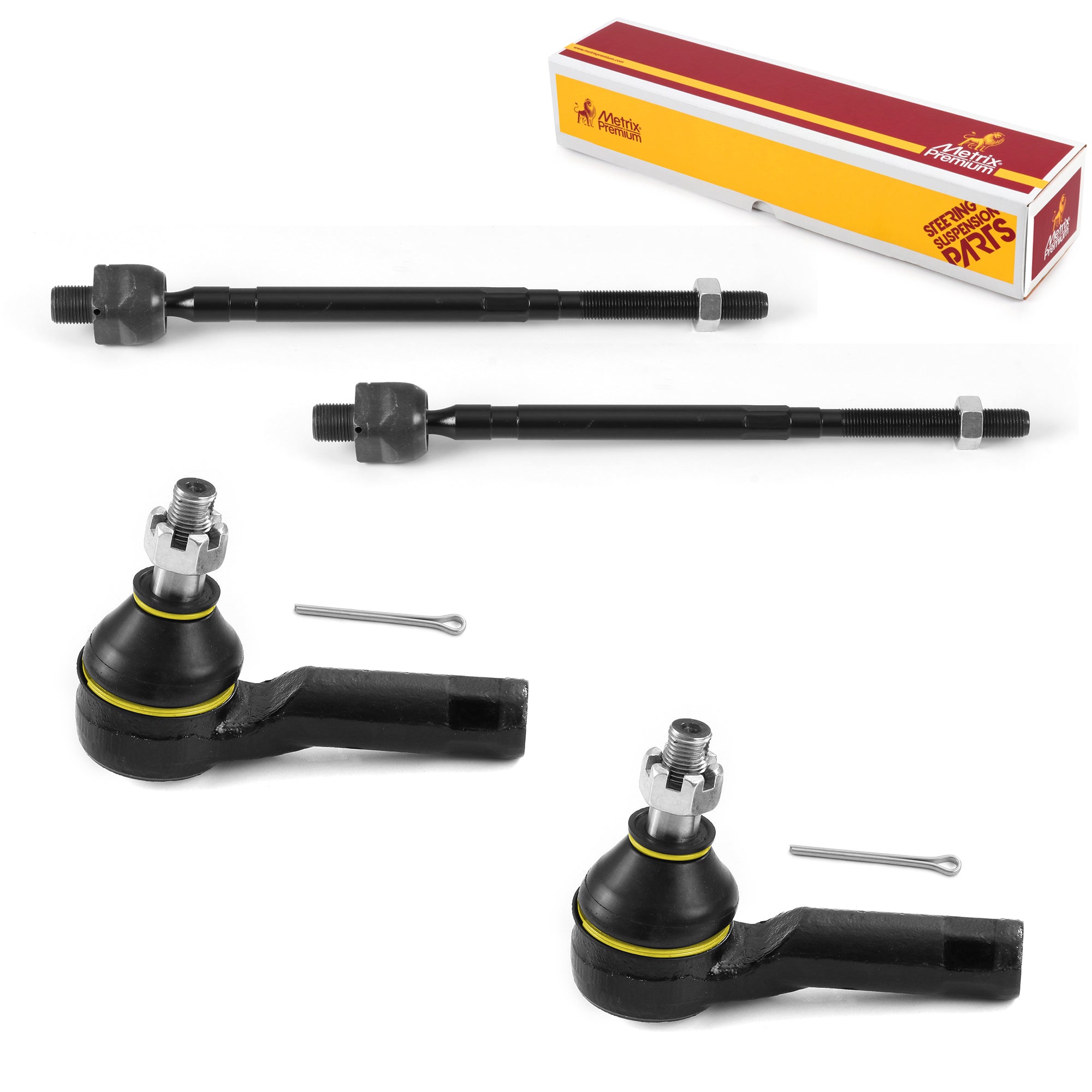 Metrix Premium 4 PC Inner Tie Rod End and Outer Tie Rod End Kit 98155MT OEM fit auto parts