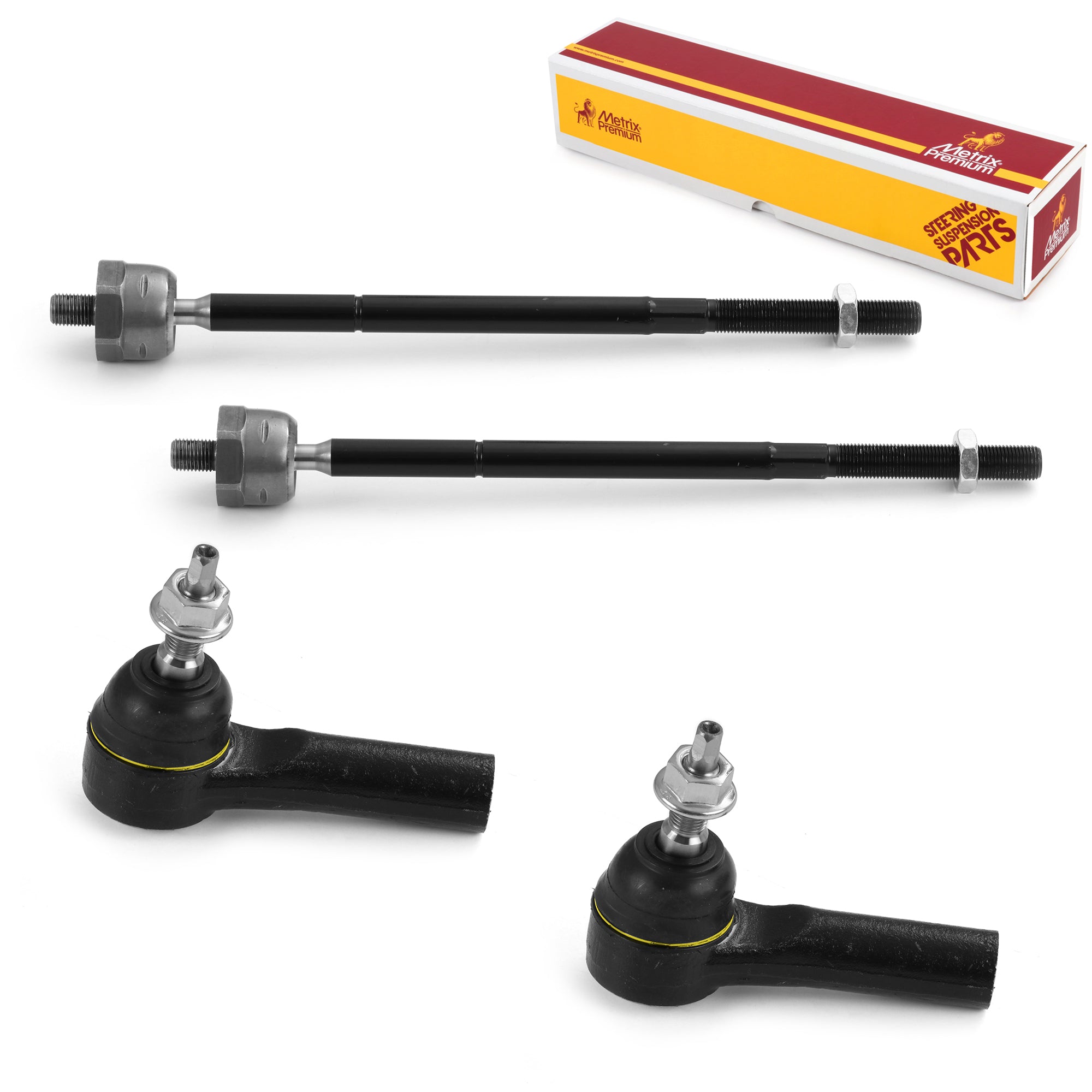 Metrix Premium 4 PC Inner Tie Rod End and Outer Tie Rod End Kit 98156MT OEM fit auto parts