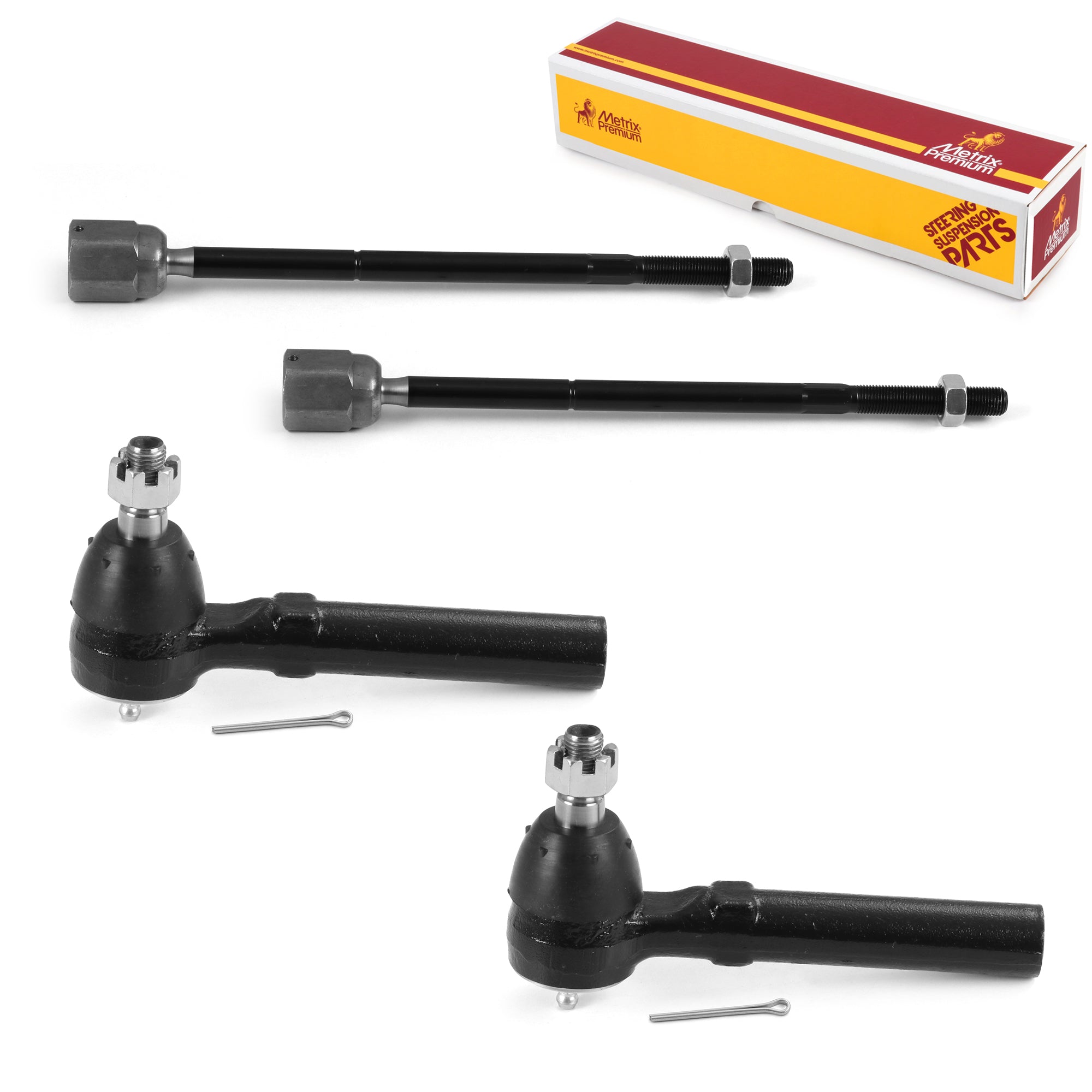 Metrix Premium 4 PC Inner Tie Rod End and Outer Tie Rod End Kit 98157MT OEM fit auto parts