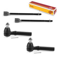 Metrix Premium 4 PC Inner Tie Rod End and Outer Tie Rod End Kit 98157MT OEM fit auto parts
