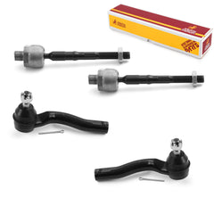Metrix Premium 4 PC Inner Tie Rod End and Outer Tie Rod End Kit 98161MT OEM fit auto parts