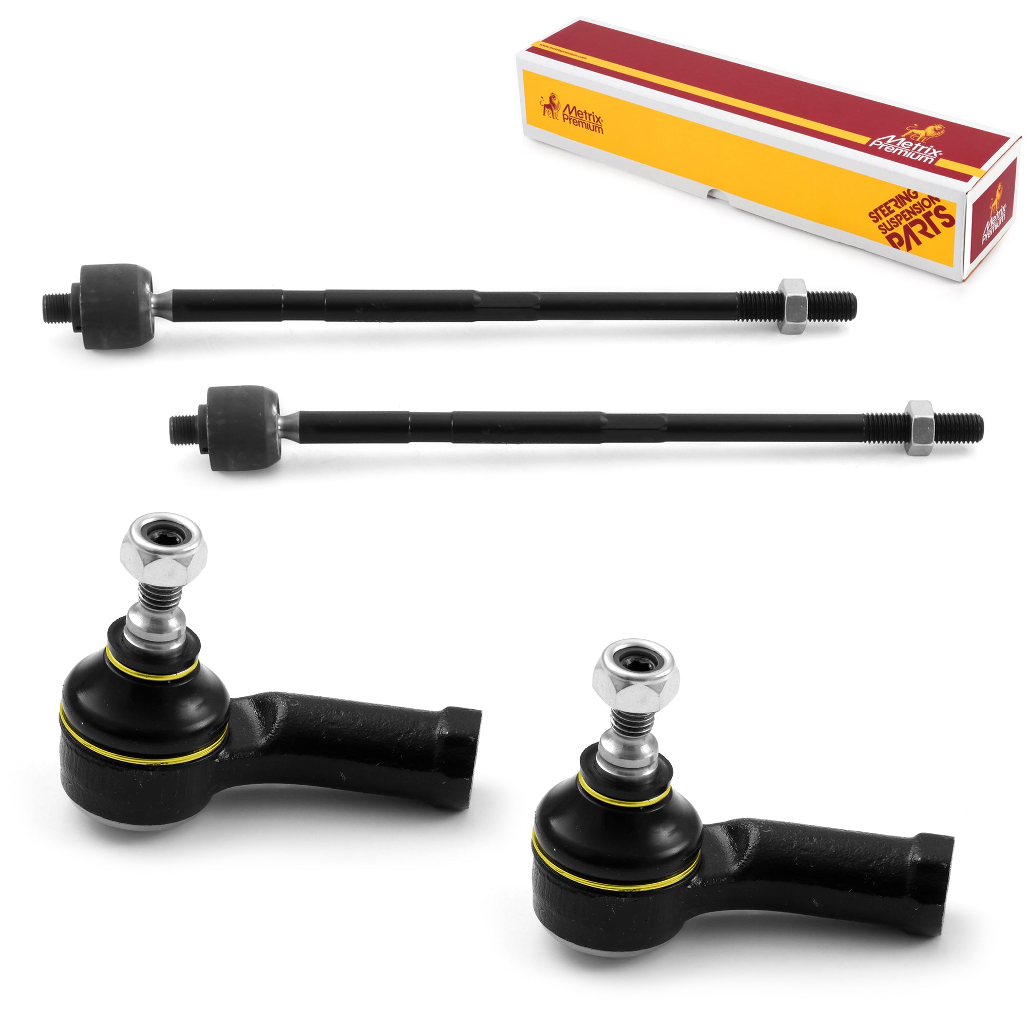 Metrix Premium 4 PC Inner Tie Rod End and Outer Tie Rod End Kit 98163MT OEM fit auto parts