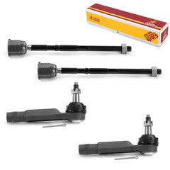 Metrix Premium 4 PC Inner Tie Rod End and Outer Tie Rod End Kit 98165MT OEM fit auto parts