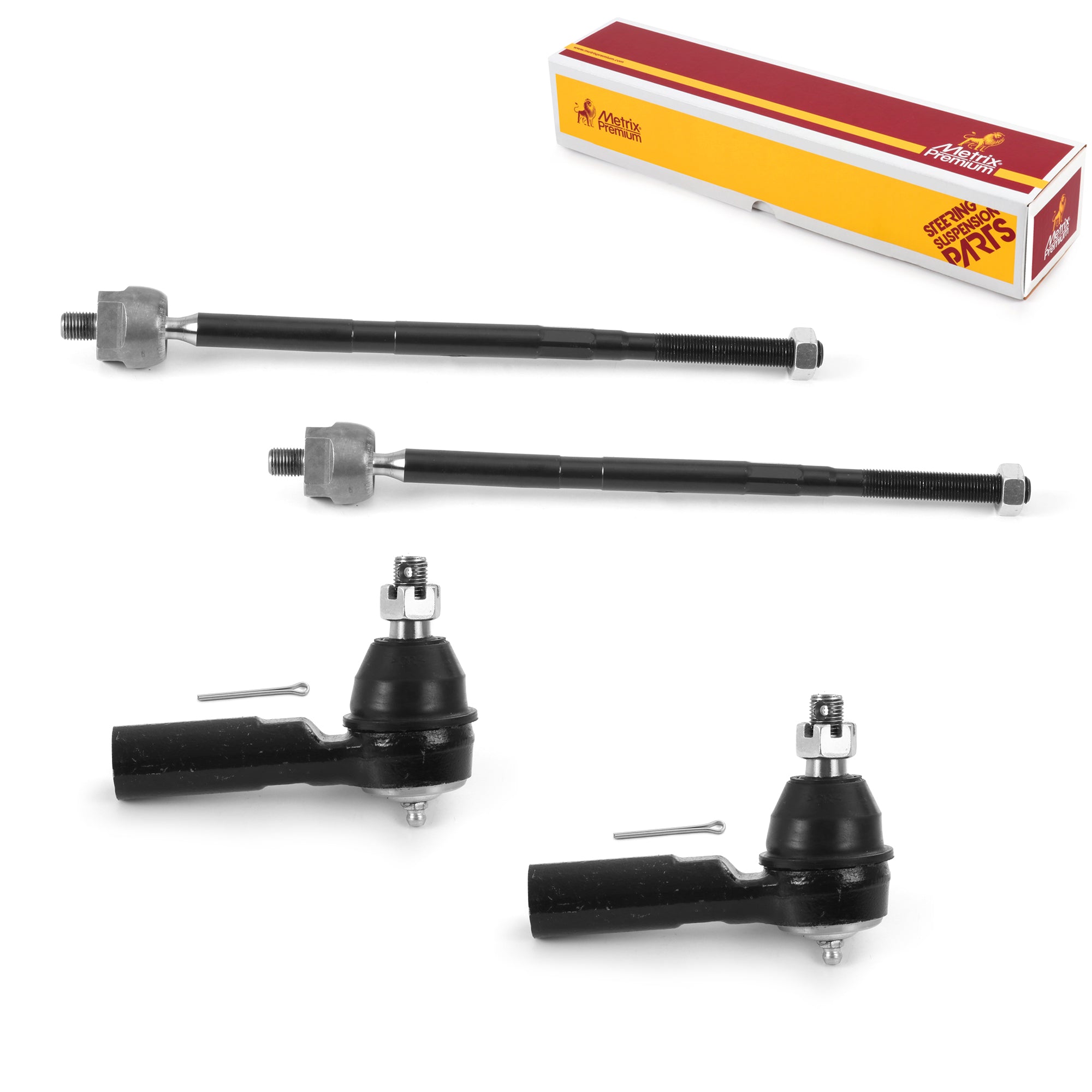 Metrix Premium 4 PC Inner Tie Rod End and Outer Tie Rod End Kit 98180MT OEM fit auto parts