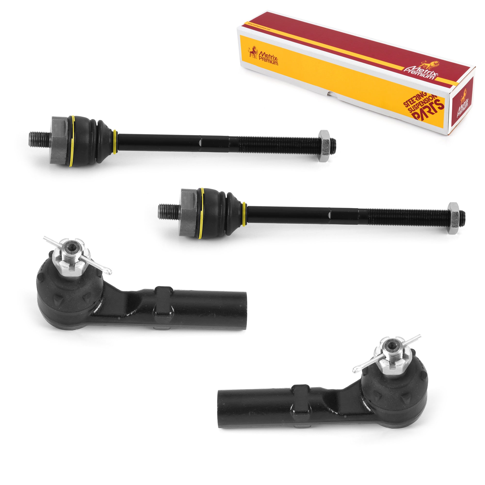 Metrix Premium 4 PC Inner Tie Rod End and Outer Tie Rod End Kit 98201MT OEM fit auto parts