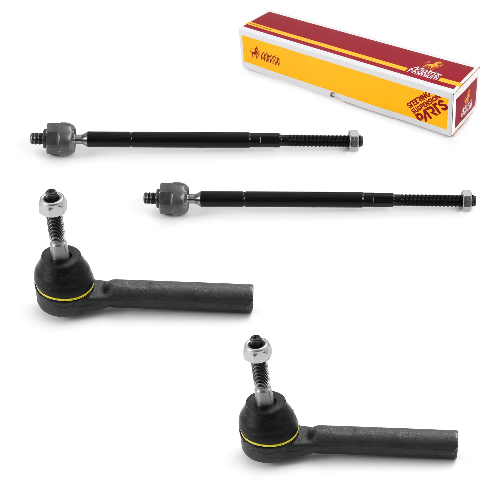 Metrix Premium 4 PC Inner Tie Rod End and Outer Tie Rod End Kit 98205MT OEM fit auto parts