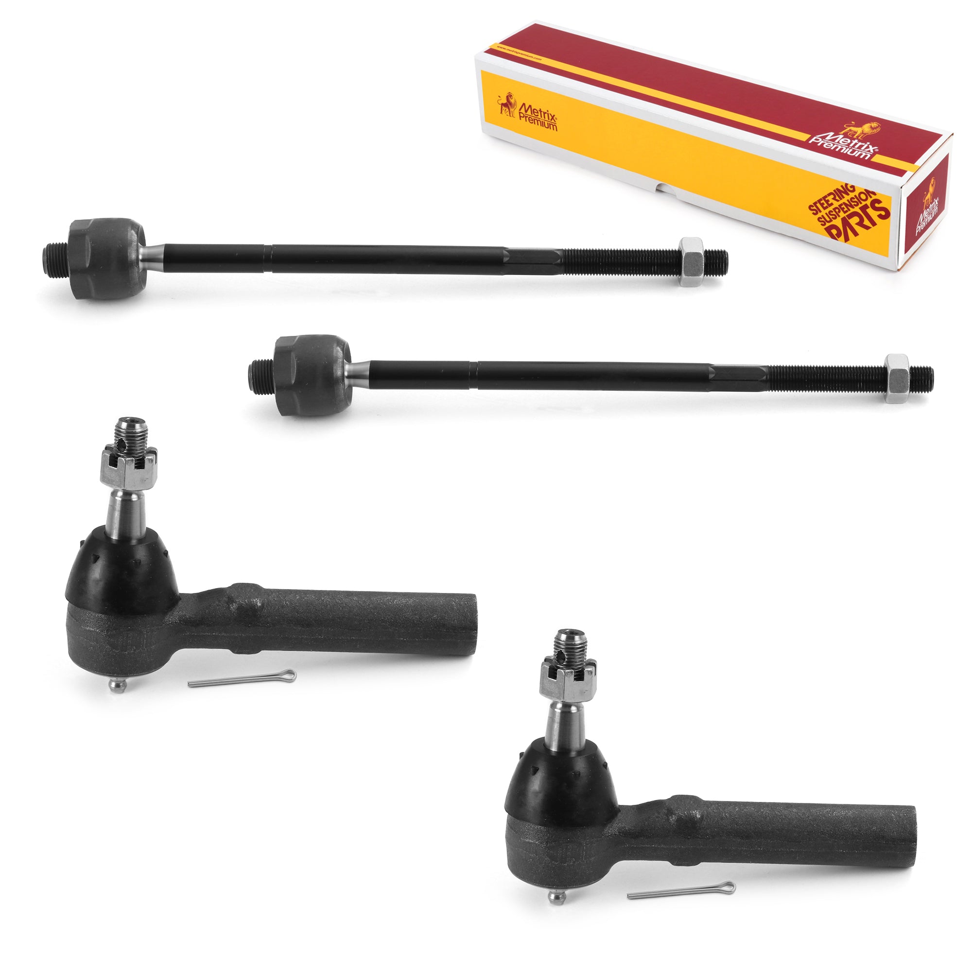 Metrix Premium 4 PC Inner Tie Rod End and Outer Tie Rod End Kit 98221MT OEM fit auto parts
