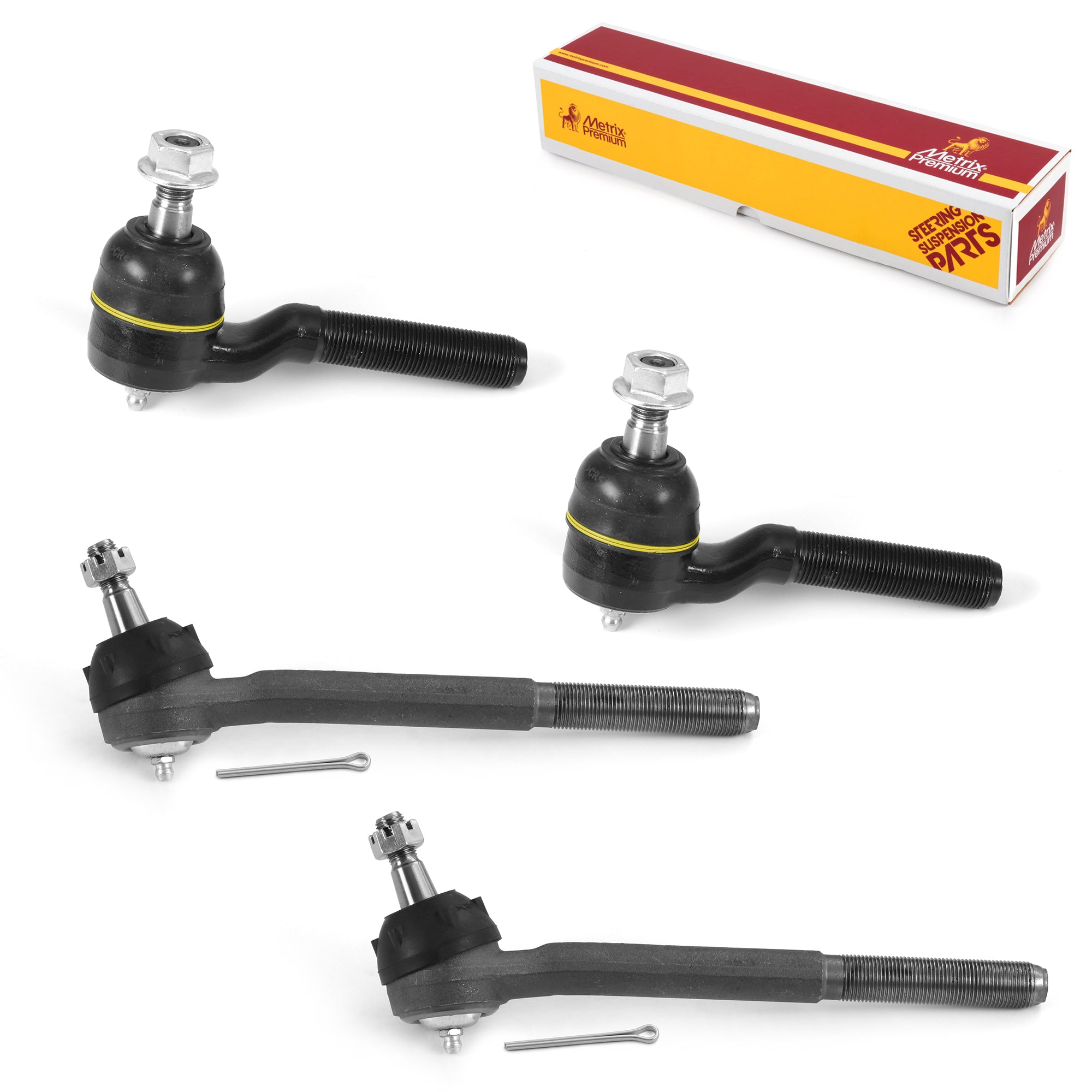Metrix Premium 4 PC Inner Tie Rod End and Outer Tie Rod End Kit 98225MT OEM fit auto parts
