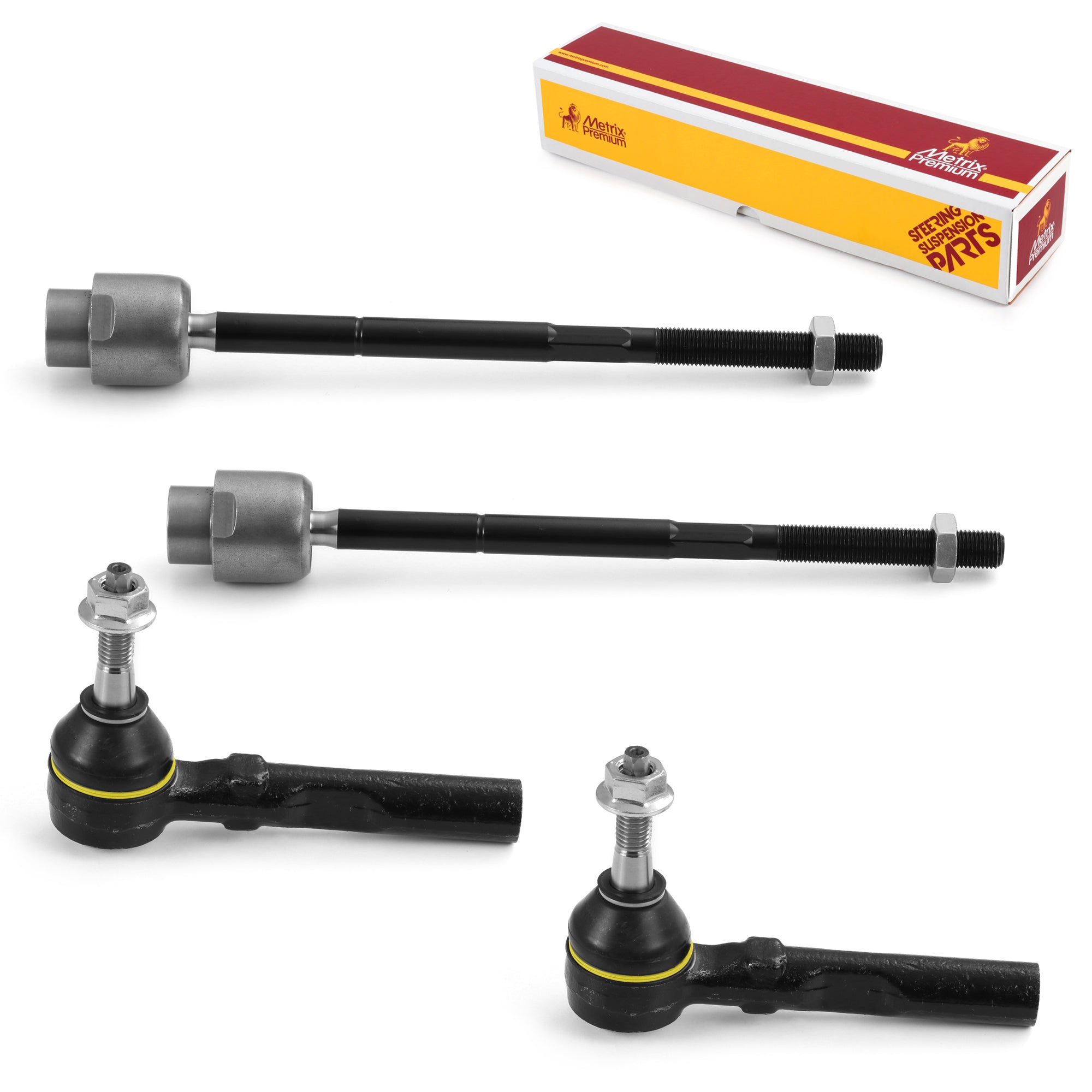 Metrix Premium 4 PC Inner Tie Rod End and Outer Tie Rod End Kit 98227MT OEM fit auto parts