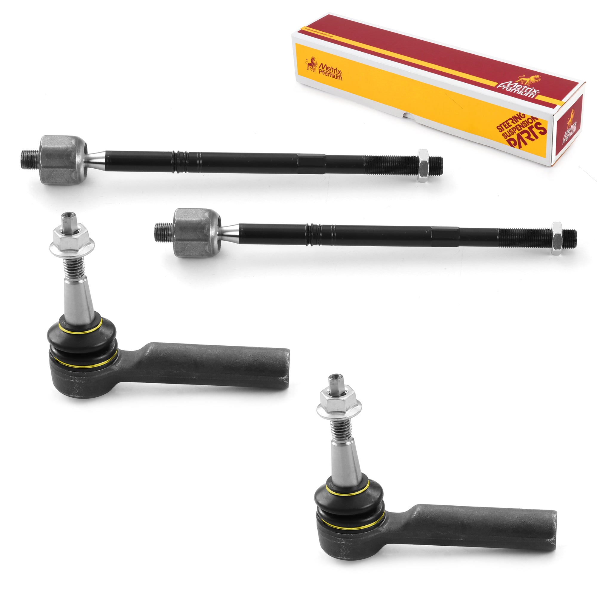 Metrix Premium 4 PC Inner Tie Rod End and Outer Tie Rod End Kit 98228MT OEM fit auto parts