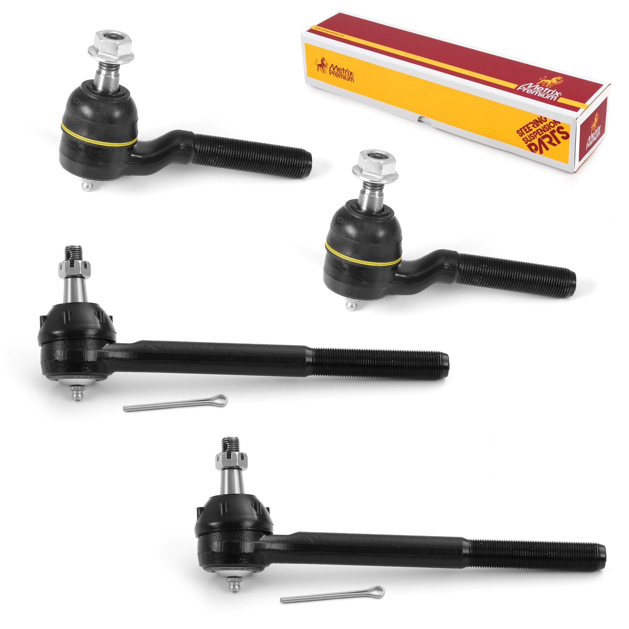 Metrix Premium 4 PC Inner Tie Rod End and Outer Tie Rod End Kit 98243MT OEM fit auto parts