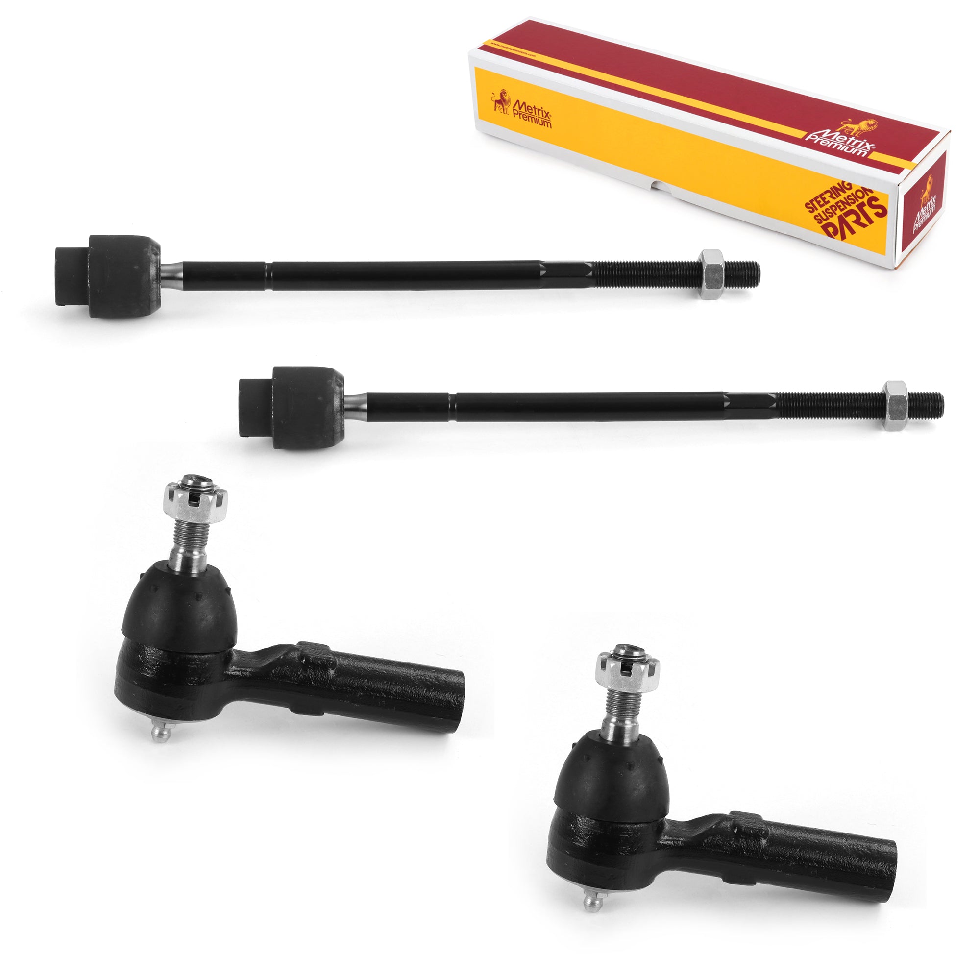 Metrix Premium 4 PC Inner Tie Rod End and Outer Tie Rod End Kit 98253MT OEM fit auto parts