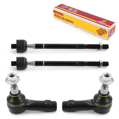 Metrix Premium 4 PC Inner Tie Rod End and Outer Tie Rod End Kit 98267MT OEM fit spare car parts