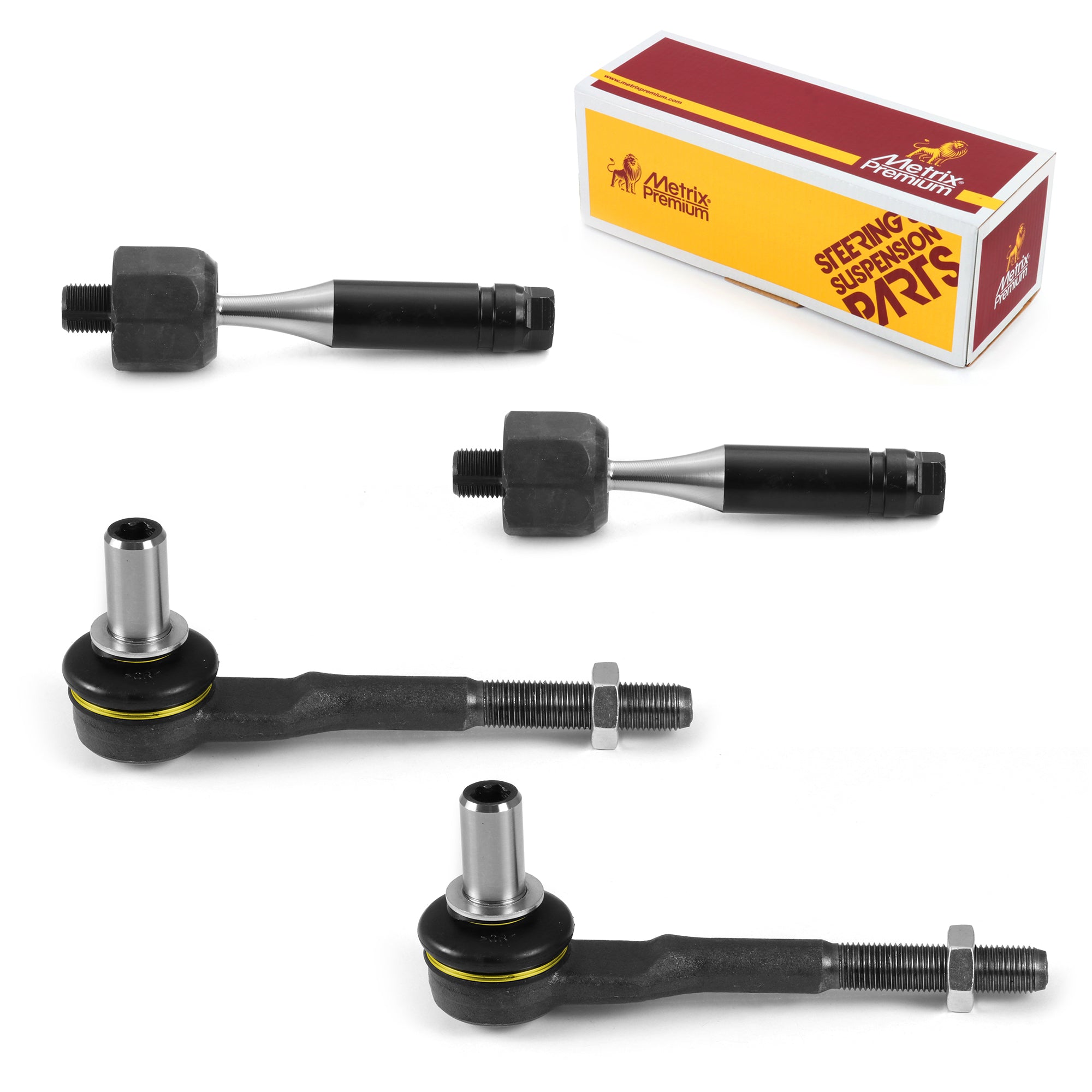 Metrix Premium 4 PC Inner Tie Rod End and Outer Tie Rod End Kit 98268MT OEM fit auto parts