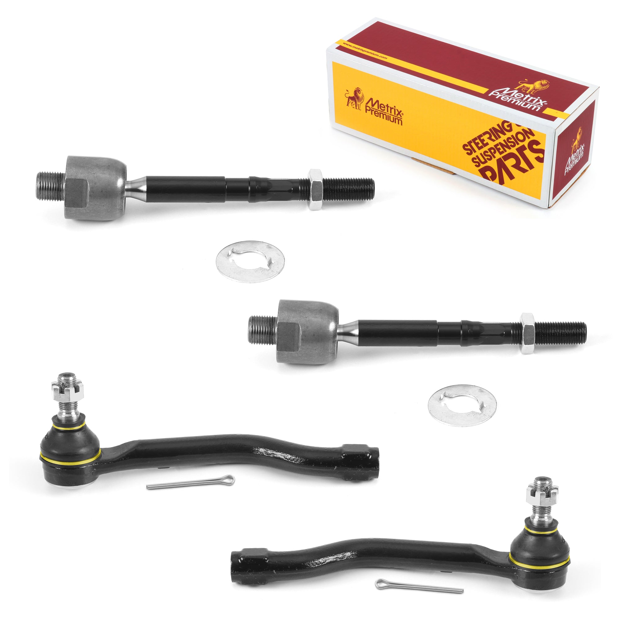 Metrix Premium 4 PC Inner Tie Rod End and Outer Tie Rod End Kit 98271MT OEM fit auto parts