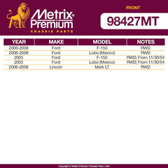 Metrix Premium 2 PC Front Stabilizer Bar Link Kit 98427MT fitment