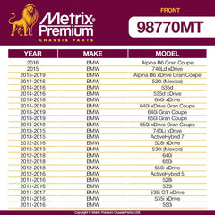 Metrix Premium 2 PC Front Stabilizer Bar Link Kit 98770MT fitment