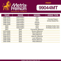 Metrix Premium 2 PC Front Stabilizer Bar Link Kit 99044MT high quality spare parts