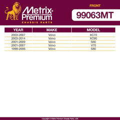 Metrix Premium 2 PC Front Stabilizer Bar Link Kit 99063MT fitment
