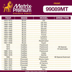 Metrix Premium 2 PC Front Stabilizer Bar Link Kit 99089MT fitment