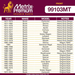 Metrix Premium 2 PC Front Stabilizer Bar Link Kit 99103MT fitment