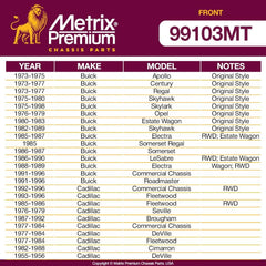 Metrix Premium 2 PC Front Stabilizer Bar Link Kit 99103MT OEM fit