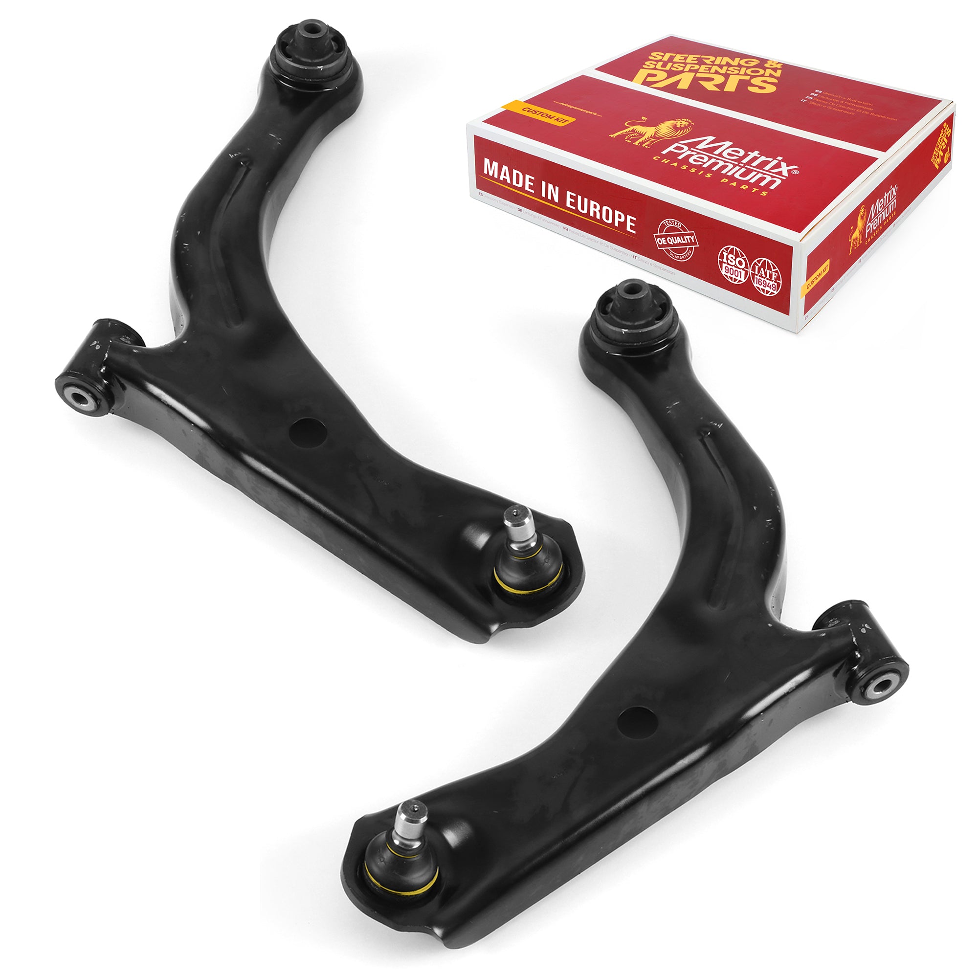 Metrix Premium 2 PC Front Right Lower and Front Left Lower Control Arm and Ball Joint Assembly Kit 99284MT