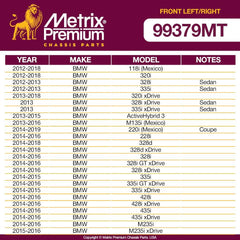 Metrix Premium 2 PC Front Right and Front Left Stabilizer Bar Link Kit 99379MT fitment