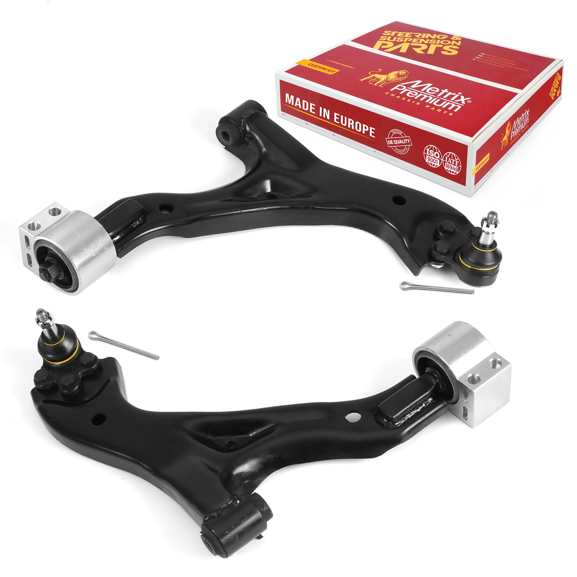 Metrix Premium 2 PC Front Right Lower and Front Left Lower Control Arm and Ball Joint Assembly Kit 99397MT OEM fit auto parts