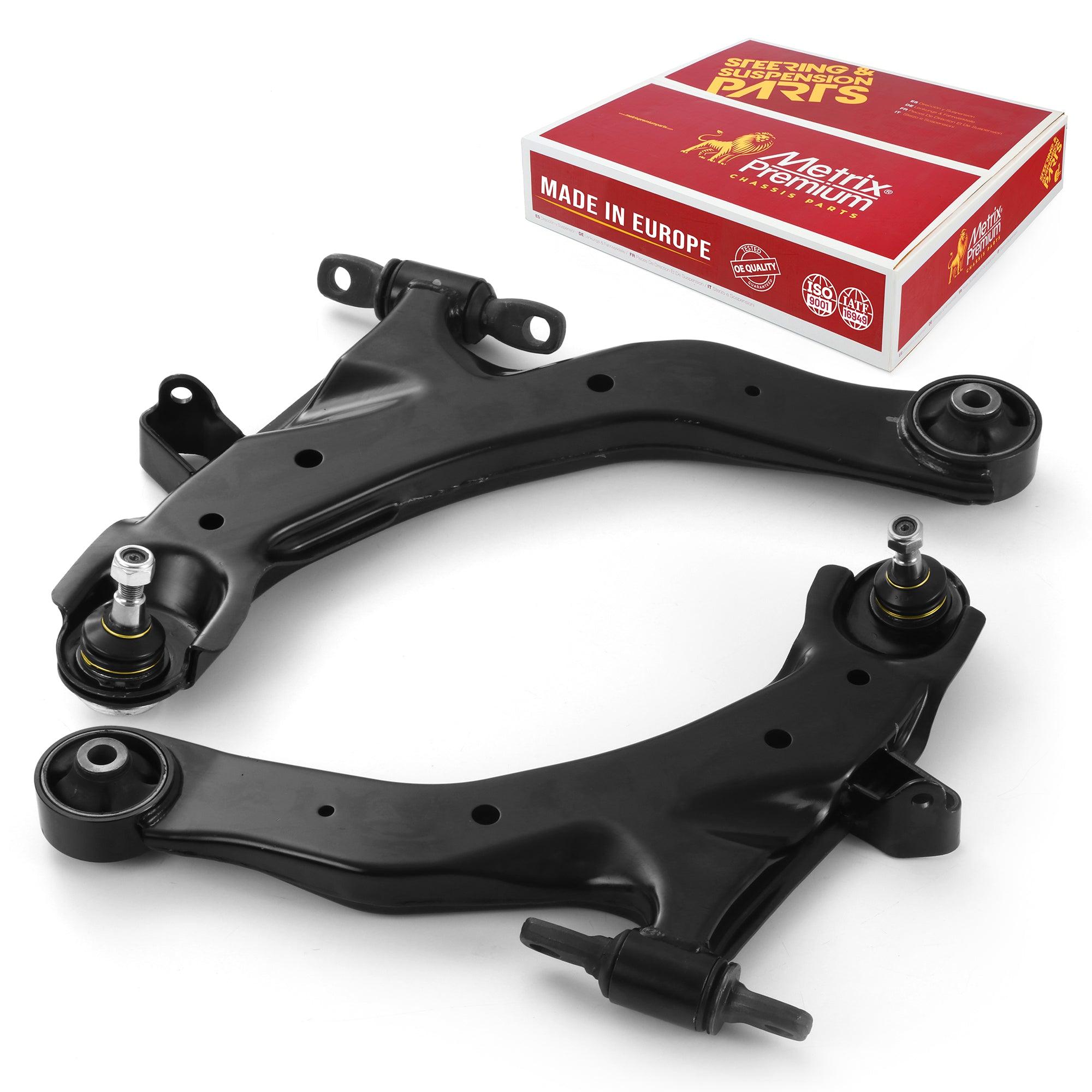 Metrix Premium 2 PC Front Left Lower and Front Right Lower Control Arm and Ball Joint Assembly Kit 99492MT