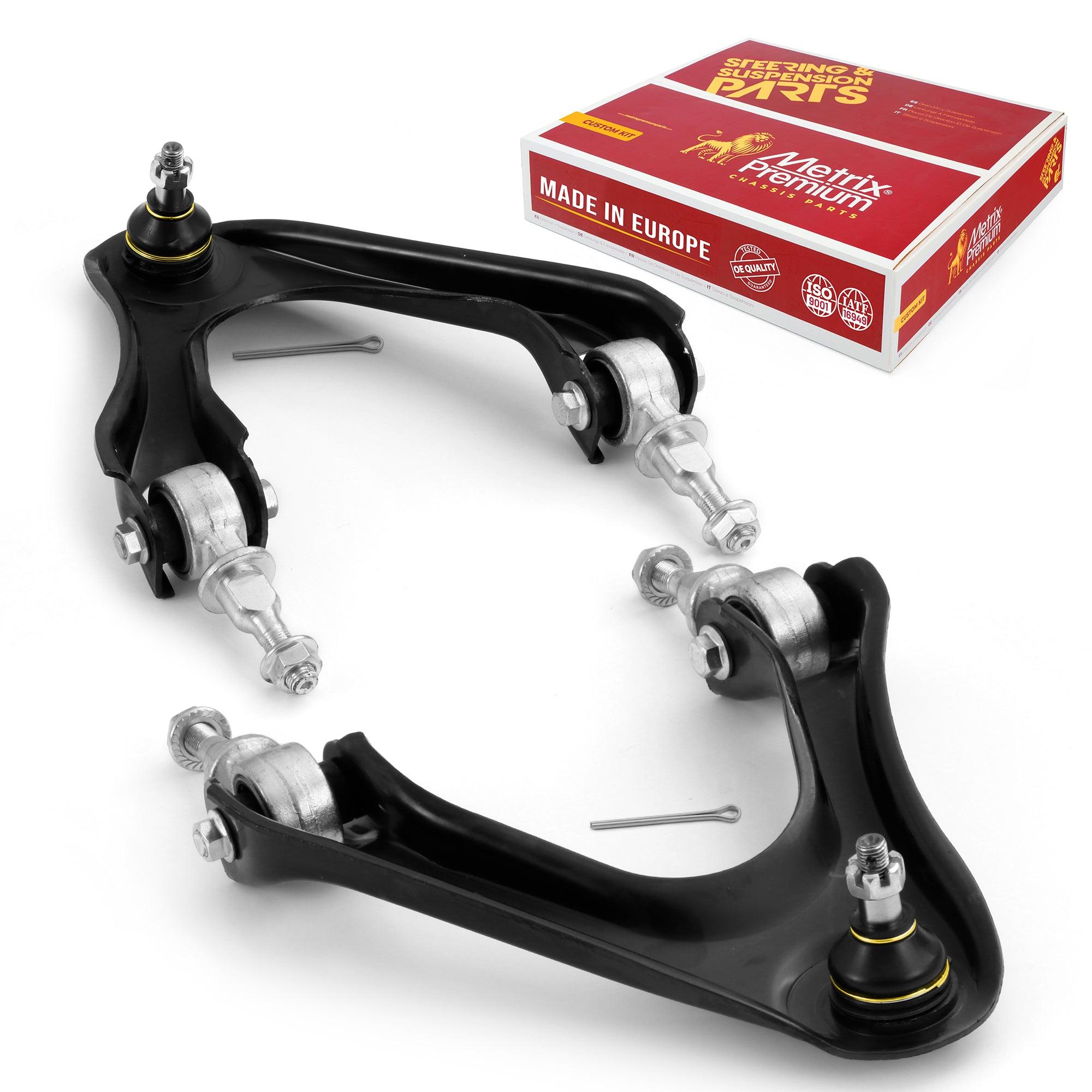 Metrix Premium 2 PC Front Right Upper and Front Left Upper Control Arm and Ball Joint Assembly Kit 99801MT
