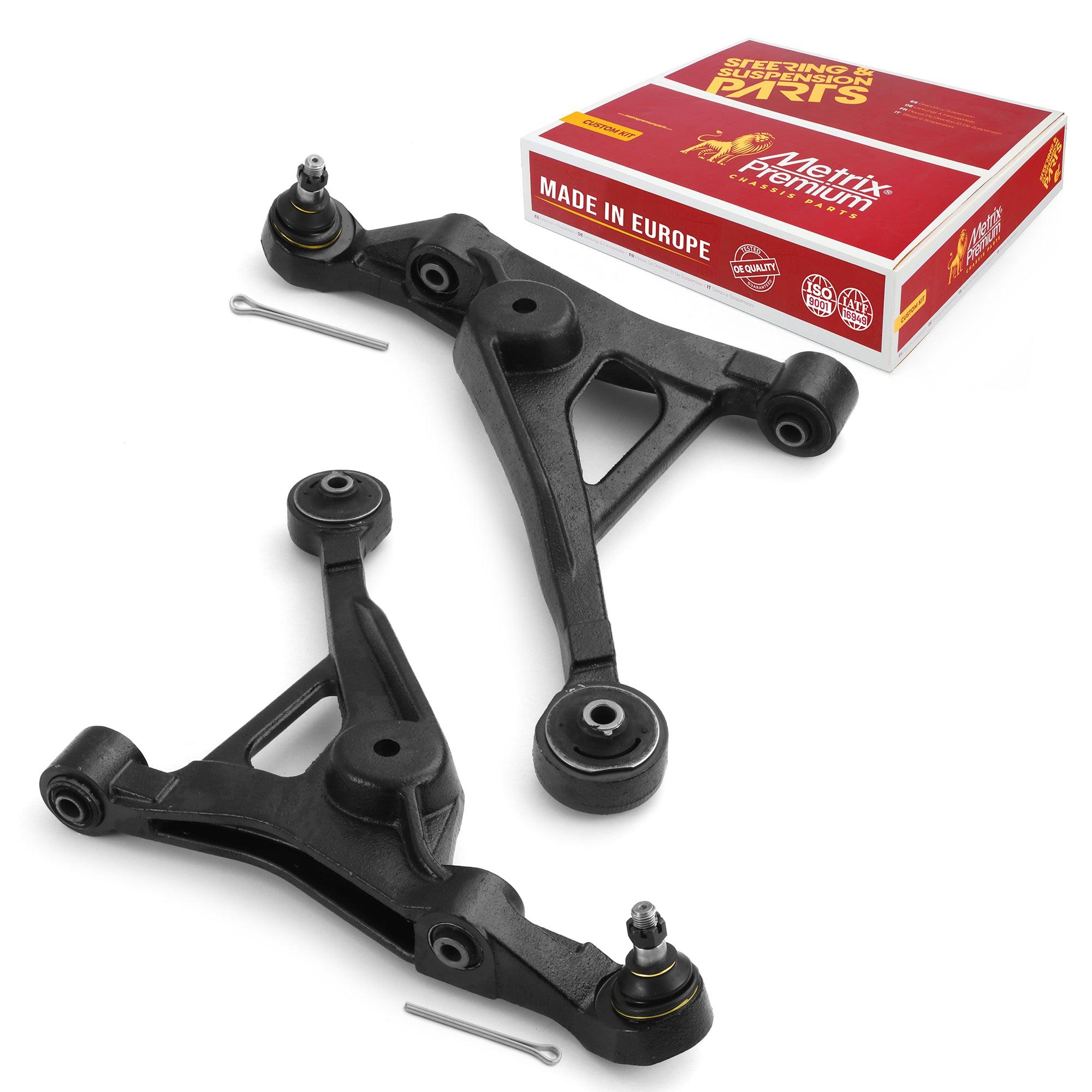 Metrix Premium 2 PC Front Left Lower and Front Right Lower Control Arm and Ball Joint Assembly Kit 99862MT