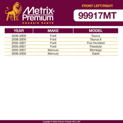 Metrix Premium 2 PC Front Left and Front Right Stabilizer Bar Link Kit 99917MT fitment