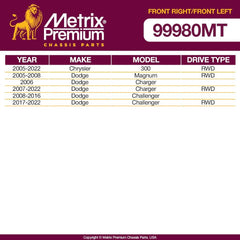 Metrix Premium 2 PC Front Left and Front Right Stabilizer Bar Link Kit 99980MT fitment