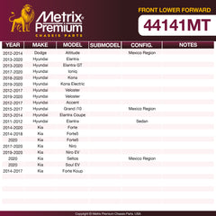 Metrix Premium Chassis Parts Front Lower Forward Control Arm Bushing 44141MT OEM fit auto parts