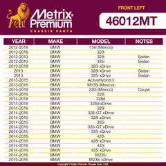 Metrix Premium Front Left Stabilizer Bar Link 46012MT OEM fit auto parts fitment compability
