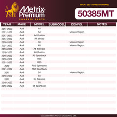 Metrix Premium Chassis Parts Front Left Upper Forward Control Arm and Ball Joint Assembly 50385MT aftermarket car parts