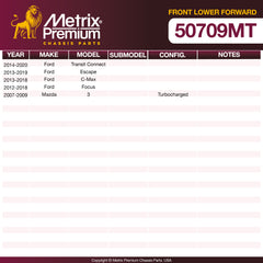 Metrix Premium Chassis Parts Front Lower Forward Control Arm Bushing 50709MT aftermarket car parts