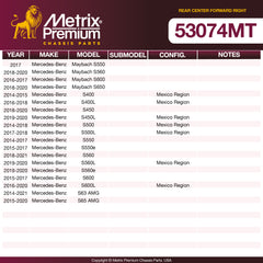 Metrix Premium Chassis Parts Rear Center Forward Right Control Arm 53074MT aftermarket car parts