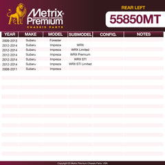 Metrix Premium Rear Left Trailing Arm 55850MT OEM fit spare parts