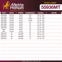Metrix Premium Chassis Parts Front Lower Ball Joint 55936MT OEM fit auto parts